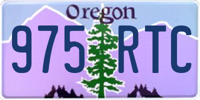 OR license plate 975RTC