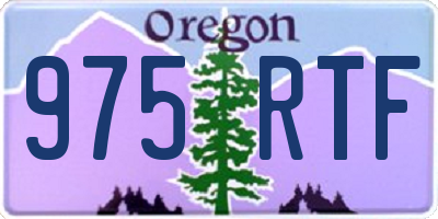 OR license plate 975RTF