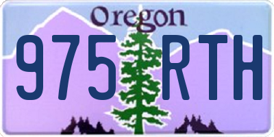 OR license plate 975RTH