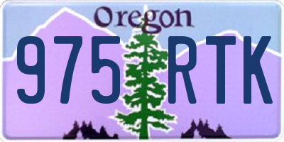 OR license plate 975RTK