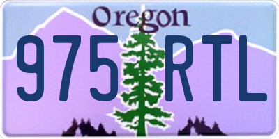OR license plate 975RTL