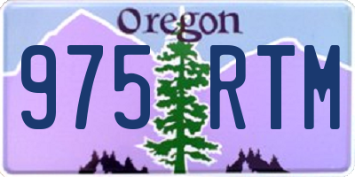 OR license plate 975RTM