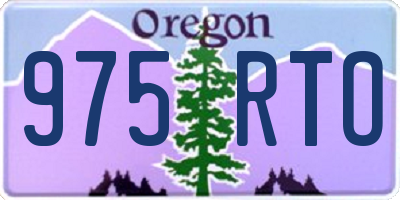 OR license plate 975RTO