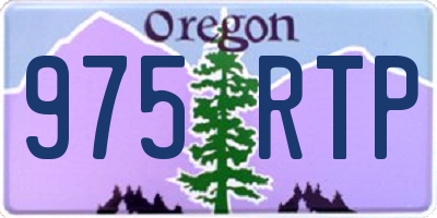 OR license plate 975RTP