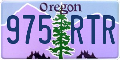 OR license plate 975RTR