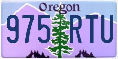 OR license plate 975RTU