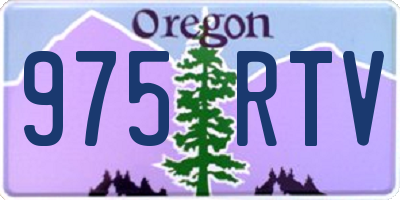 OR license plate 975RTV