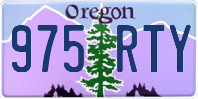 OR license plate 975RTY