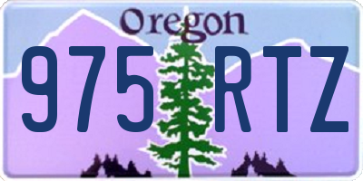 OR license plate 975RTZ