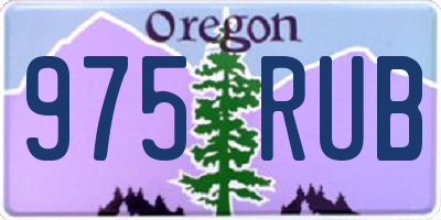 OR license plate 975RUB