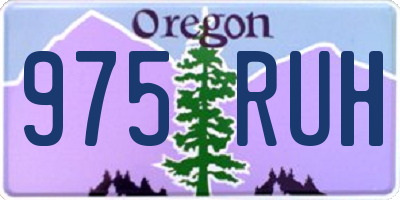 OR license plate 975RUH