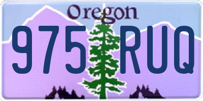 OR license plate 975RUQ