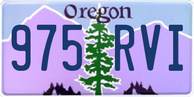 OR license plate 975RVI