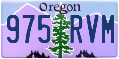 OR license plate 975RVM