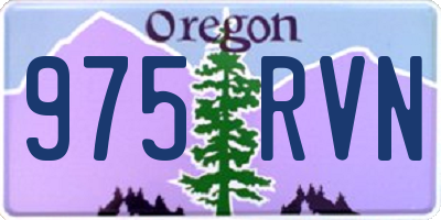 OR license plate 975RVN