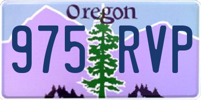 OR license plate 975RVP