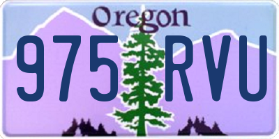 OR license plate 975RVU