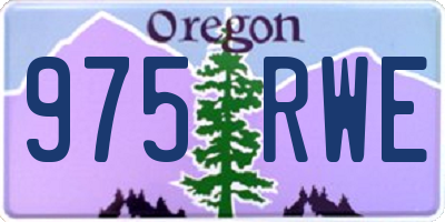 OR license plate 975RWE