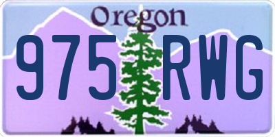OR license plate 975RWG