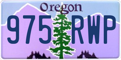 OR license plate 975RWP