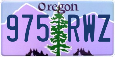 OR license plate 975RWZ
