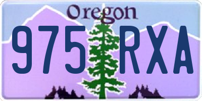 OR license plate 975RXA