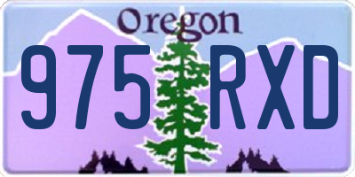 OR license plate 975RXD