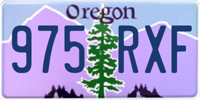 OR license plate 975RXF