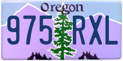 OR license plate 975RXL