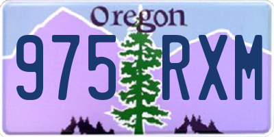 OR license plate 975RXM