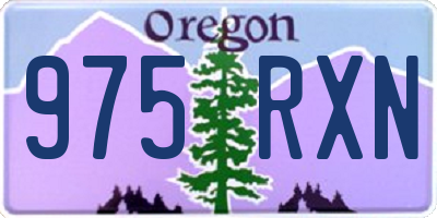 OR license plate 975RXN