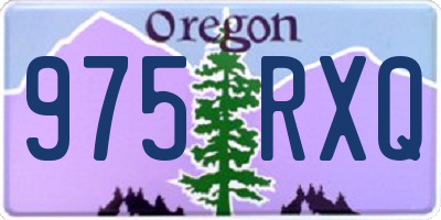 OR license plate 975RXQ