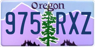 OR license plate 975RXZ