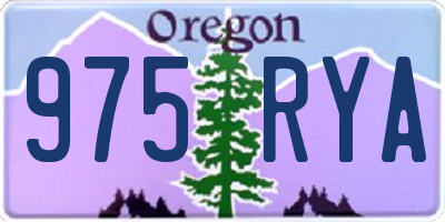OR license plate 975RYA