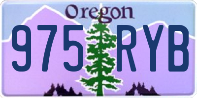 OR license plate 975RYB