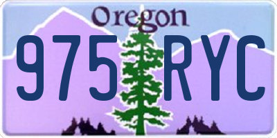 OR license plate 975RYC