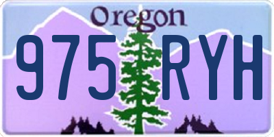 OR license plate 975RYH