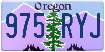 OR license plate 975RYJ