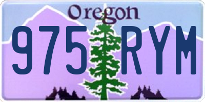 OR license plate 975RYM