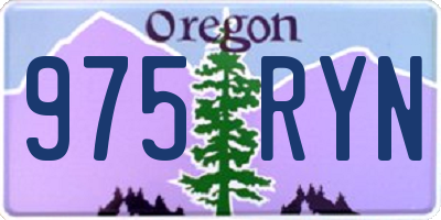 OR license plate 975RYN