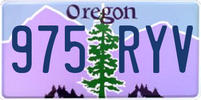 OR license plate 975RYV