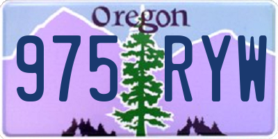 OR license plate 975RYW