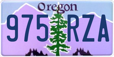 OR license plate 975RZA