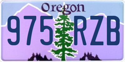 OR license plate 975RZB