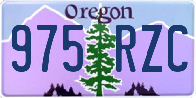 OR license plate 975RZC