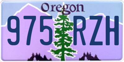 OR license plate 975RZH