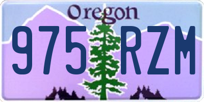 OR license plate 975RZM