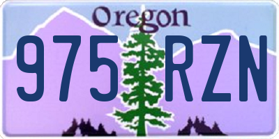 OR license plate 975RZN