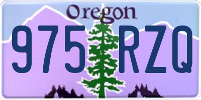 OR license plate 975RZQ