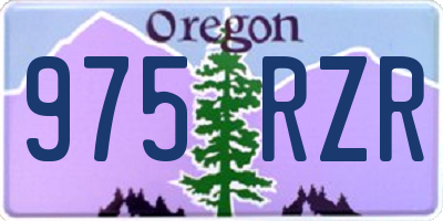 OR license plate 975RZR